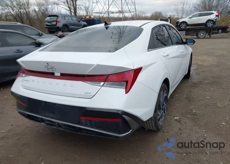 2025 Hyundai Elantra Hybrid Limited z USA, uszkodzony, nr VIN KMHLN4DJ0SU133647